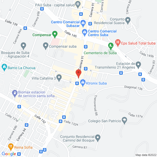 Mapa de Estetica Oral Suba