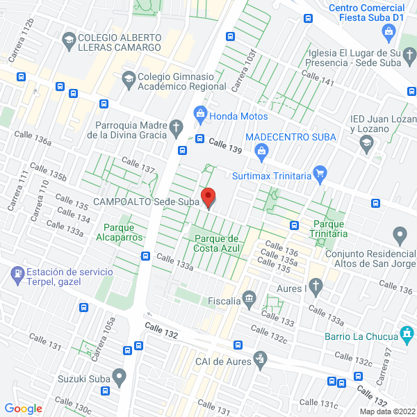 Mapa de Campo Alto Acesalud