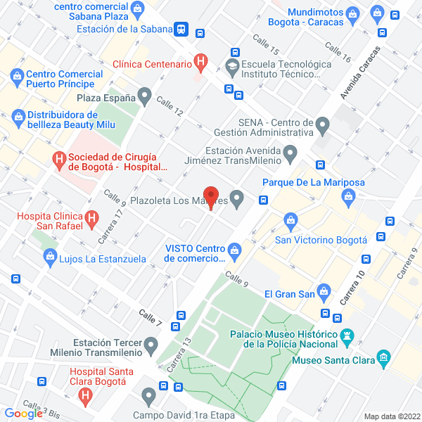 Mapa de Agrícola E Industrial De La Sabana Ltda.