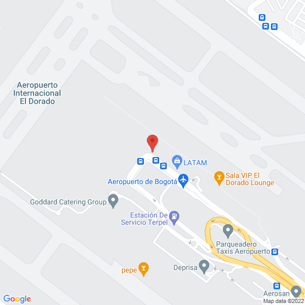 Mapa de Goddard Catering Group Bogotá Ltda.