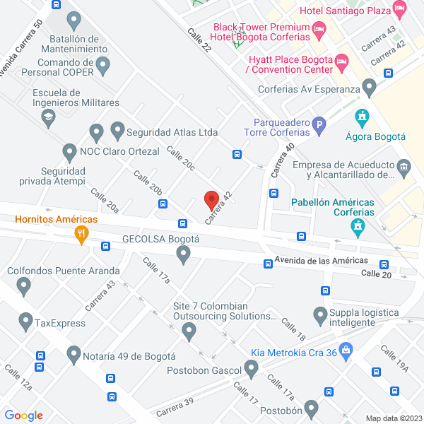Mapa de Green Power Trading Services S.A.S.
