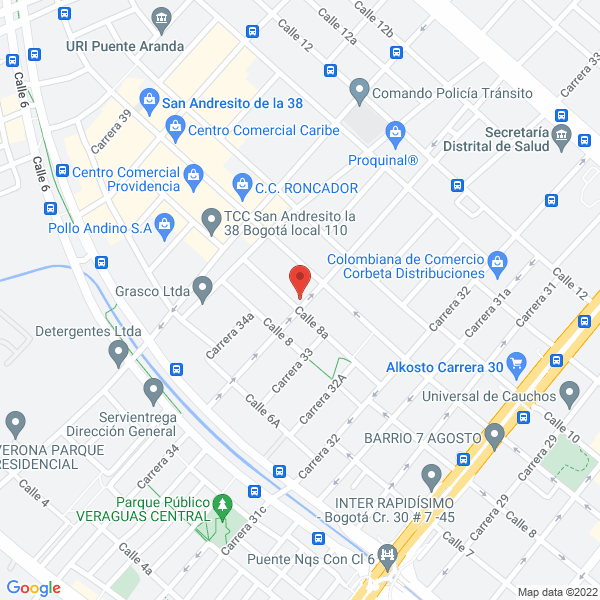 Mapa de Gricol S.A.
