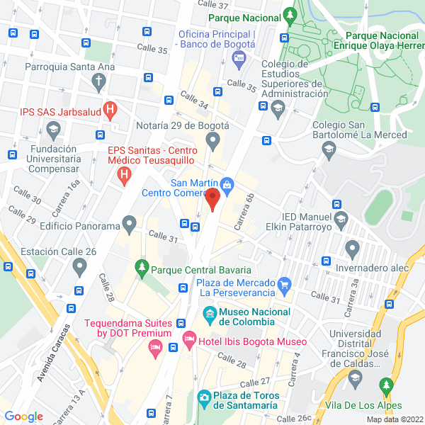 Mapa de Incocivil Ltda.