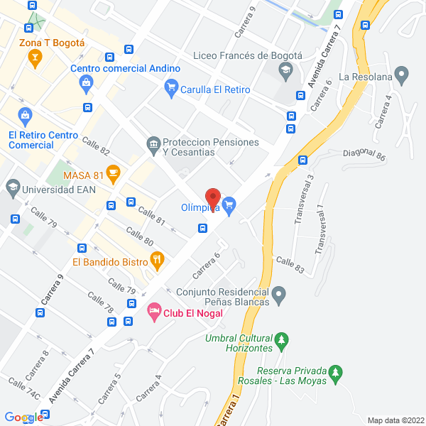 Mapa de Invertel S.A