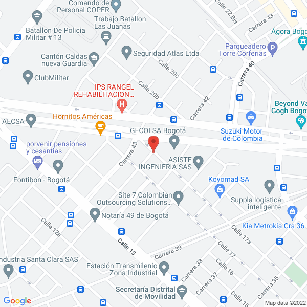 Mapa de Laboratorios Armofar Ltda.