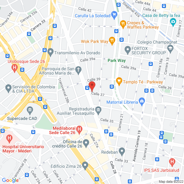 Mapa de Laboratorios Aurofarma Veterinaria Ltda.