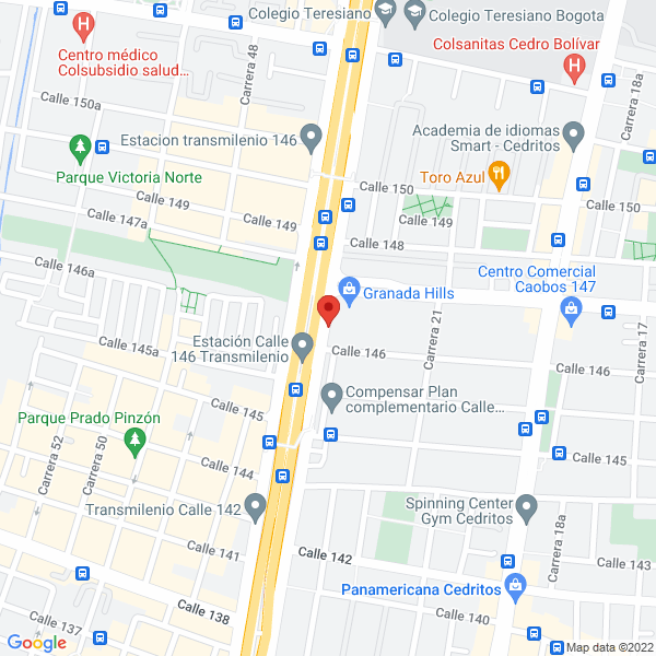 Mapa de Lagos De Malibú Ltda.