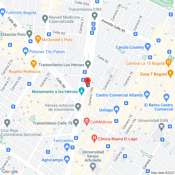 Mapa de Lámparas Baccarat Ltda.