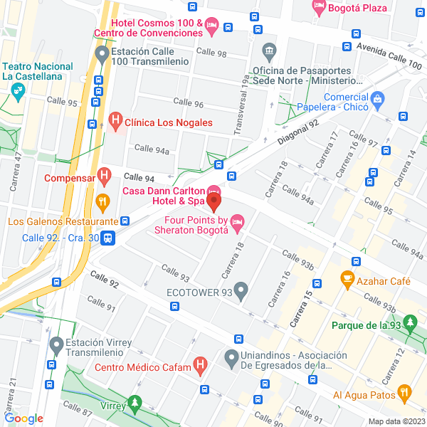 Mapa de Las Colinas De Guasca Ltda.