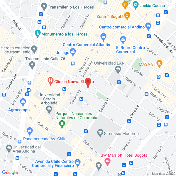 Mapa de Palacio Jouve & García Abogados Ltda.