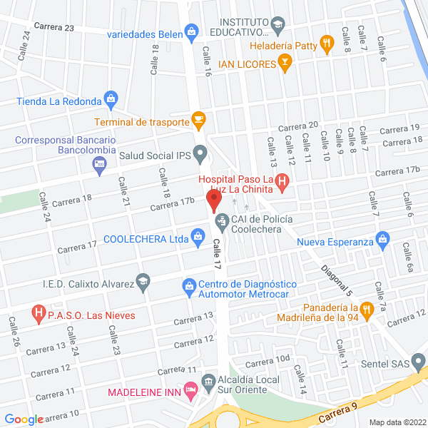Map of Panificadora Del Litoral S.A.