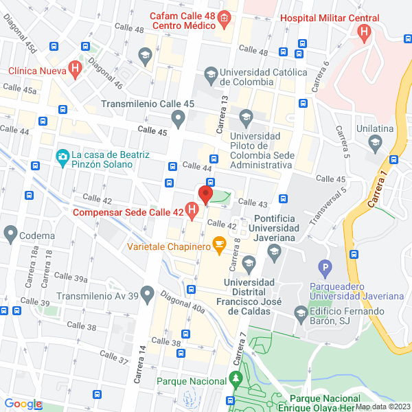 Mapa de Floristeria Bogotá