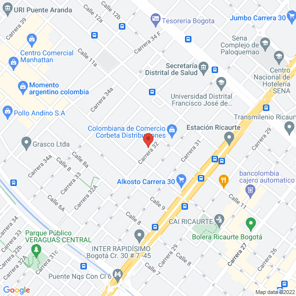 Mapa de Replascol Ltda.