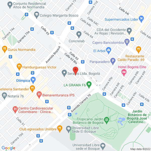 Mapa de Allianz Seguridad Ltda.