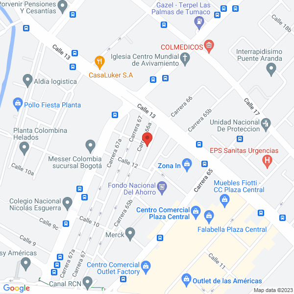 Mapa de Colmedicos S.A.