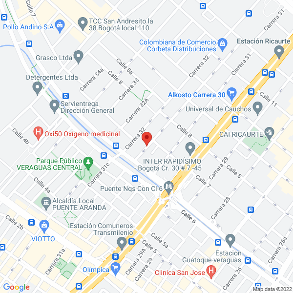 Mapa de Transporte Y Logística Tyl Cargo S.A.S.