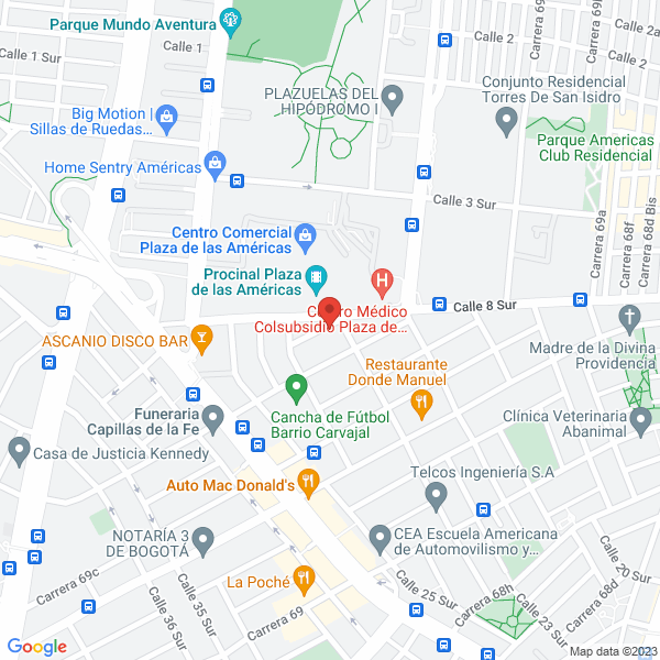 Mapa de Industrias Tecsol Ltda