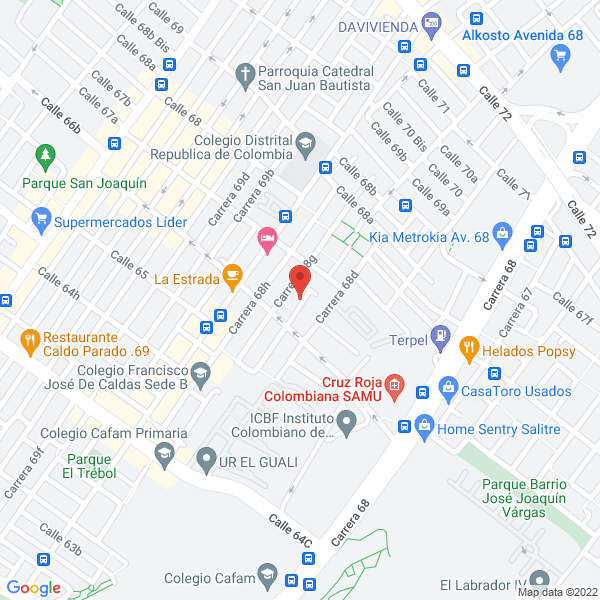 Mapa de Jet Box S.A.S.