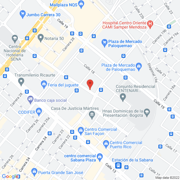 Mapa de Comercial Offset Guío Y Cía. Ltda.