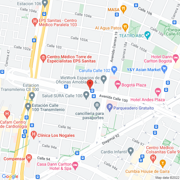 Mapa de Constructora Río Azul S.A.S.