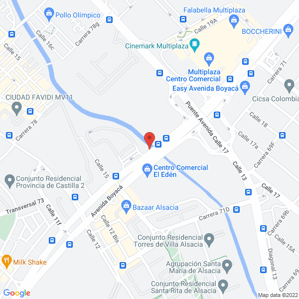 Mapa de Continental Bus S.A.