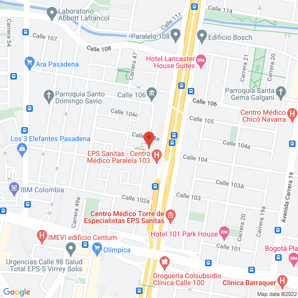 Mapa de K M C Ingenieros Ltda.