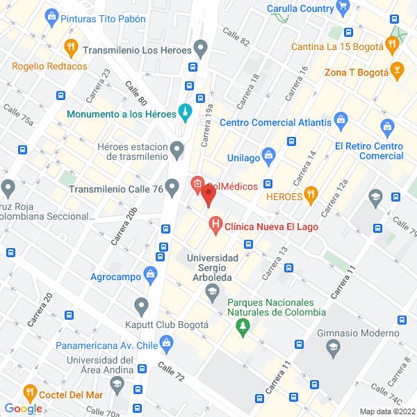 Mapa de Laboratorios Servinsumos S.A.