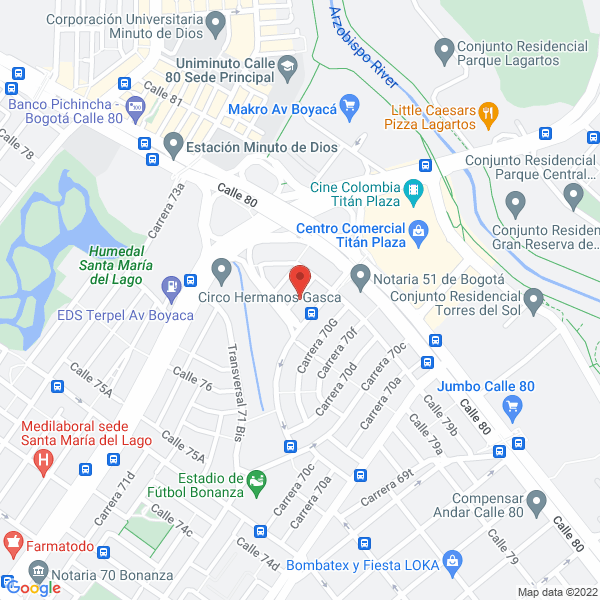 Mapa de Xaboriarte