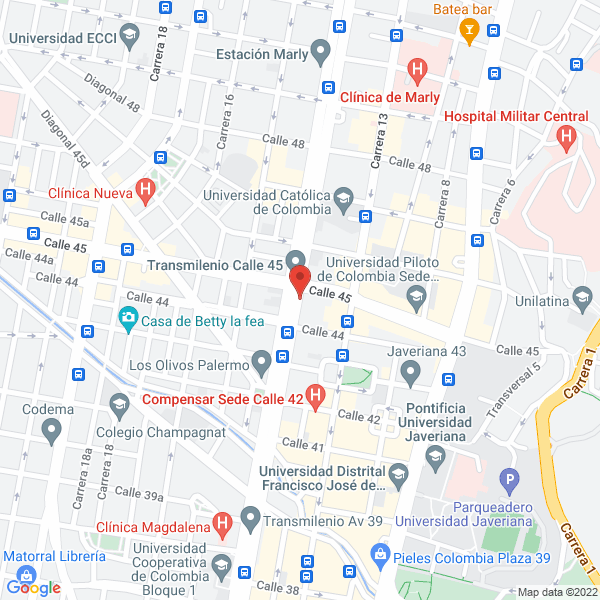 Mapa de Clínica Del Asma Santa Clara