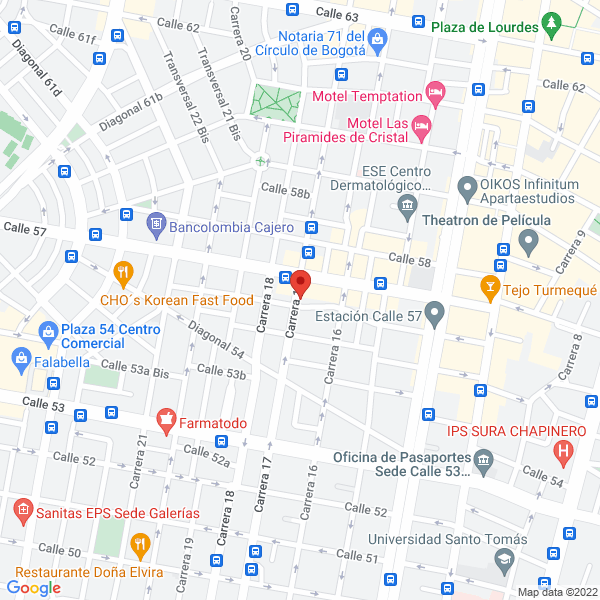 Mapa de Fountain Blue Chinauta