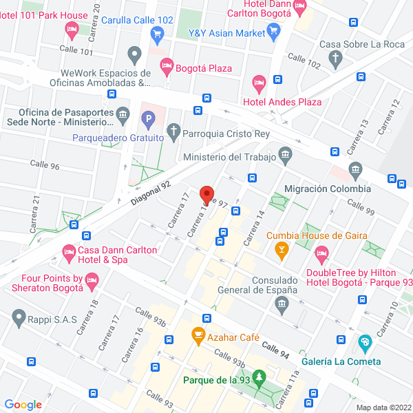 Mapa de Inmobiliaria E Inversiones Chicó Ltda.