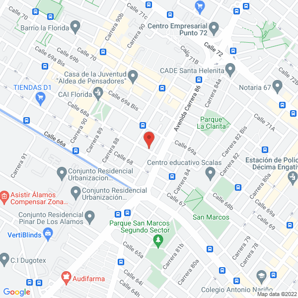 Mapa de C.I Ecca Ltda