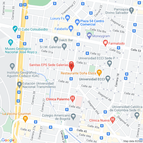 Mapa de Academia De Artes Marciales Shang Kieh