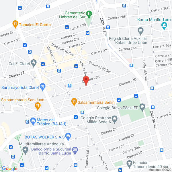 Mapa de A Domicilio Centro Veterinario