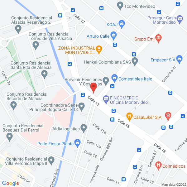 Mapa de Servicoches Cda
