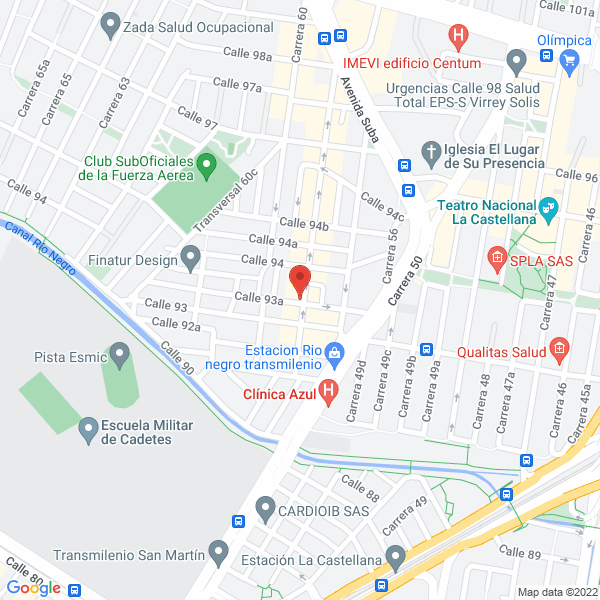 Mapa de Lavaseco Capricornio Calle 93 A