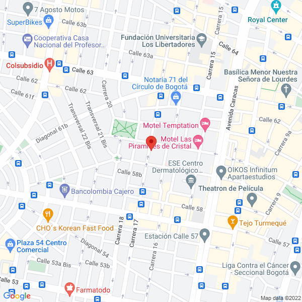 Mapa de Agua Inmaculada Chapinero