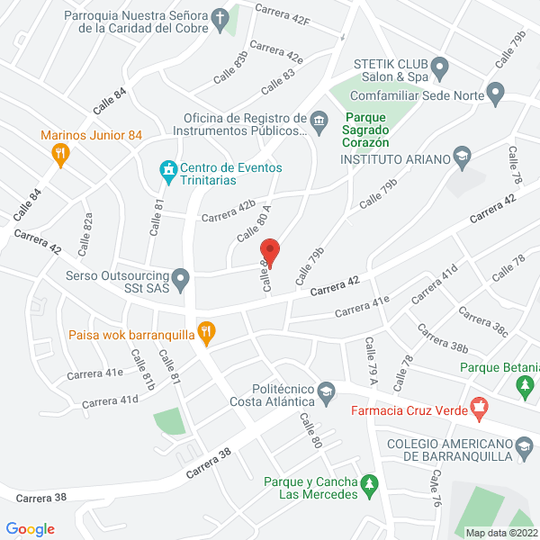 Map of Conserjería Aseo Y Mas Servicios S.A.S.