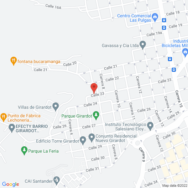Map of D.A.M. Ltda.