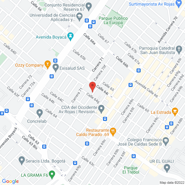 Mapa de Paviconcretos S.A.S.