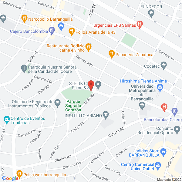 Map of Hogar Geriátrico Atardecer Sereno S.A.S.