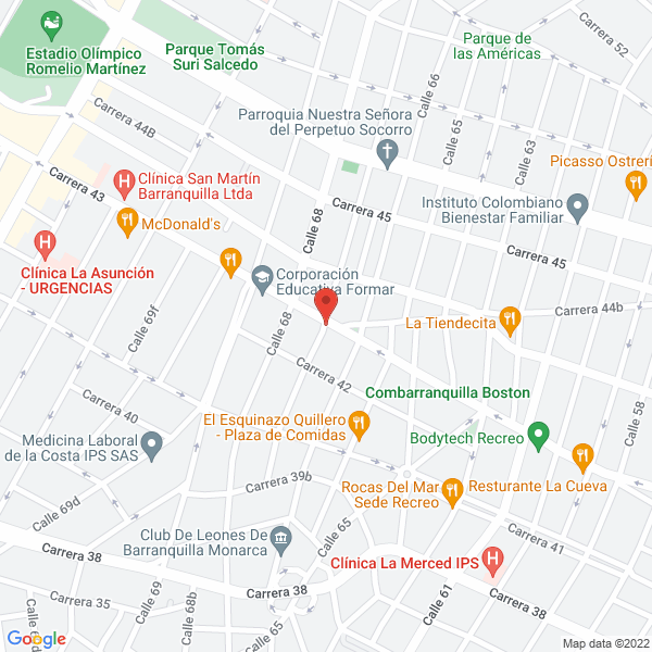 Map of Muebles Coinal S.A.S.