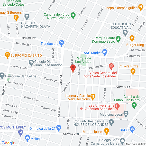 Map of Jardín Infantil Mundo De Talentos