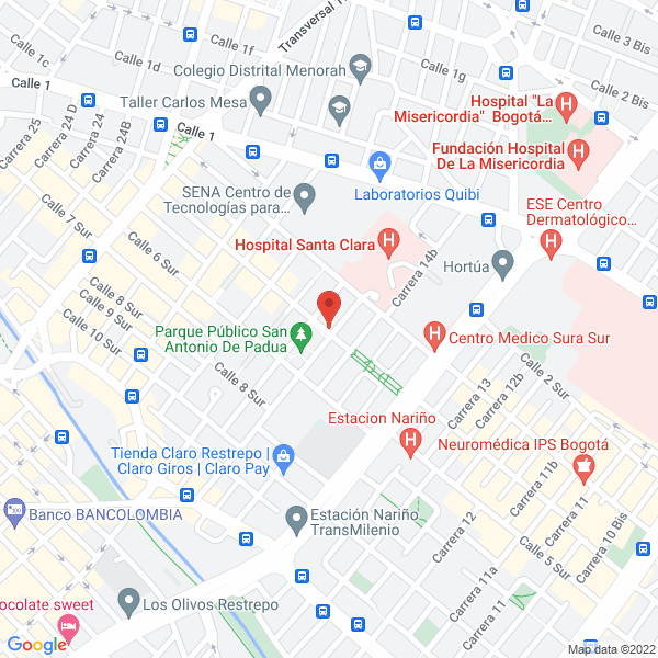 Mapa de Homero Comidas Rápidas