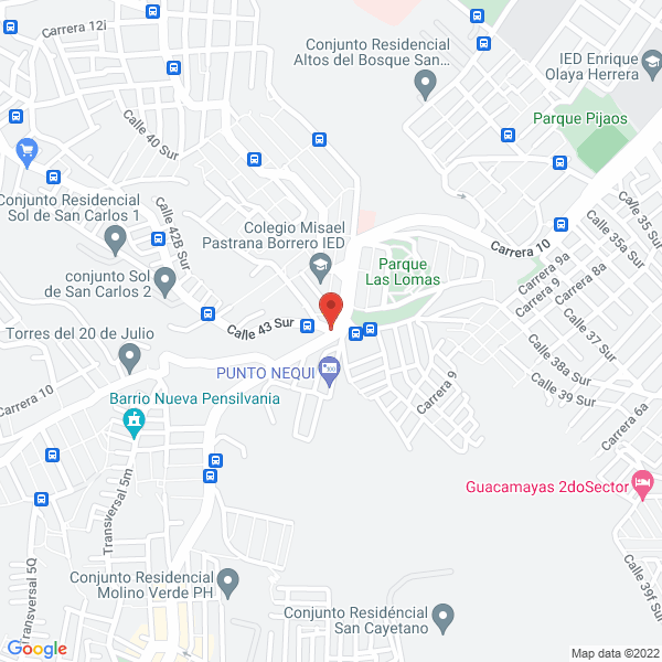 Mapa de V.I Mantenimientos Y Arreglos Locativos
