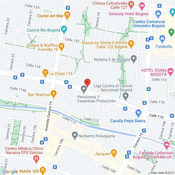 Mapa de Asesores All Inmigration Service