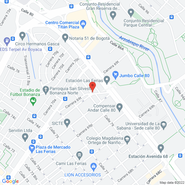 Mapa de M&C Veterinaria