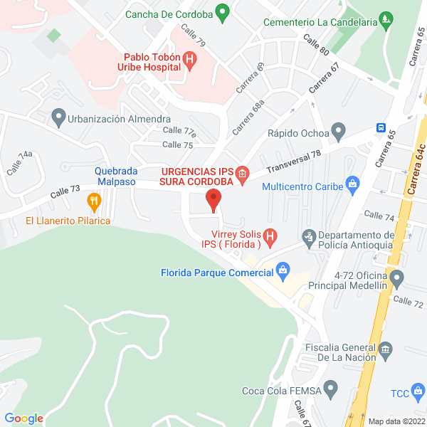 Mapa de Frigopor