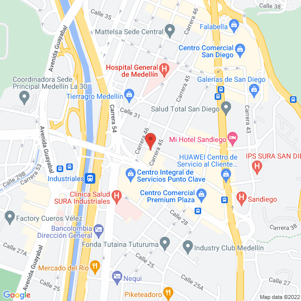 Mapa de Rectificadora Colombia S.A - Recticol