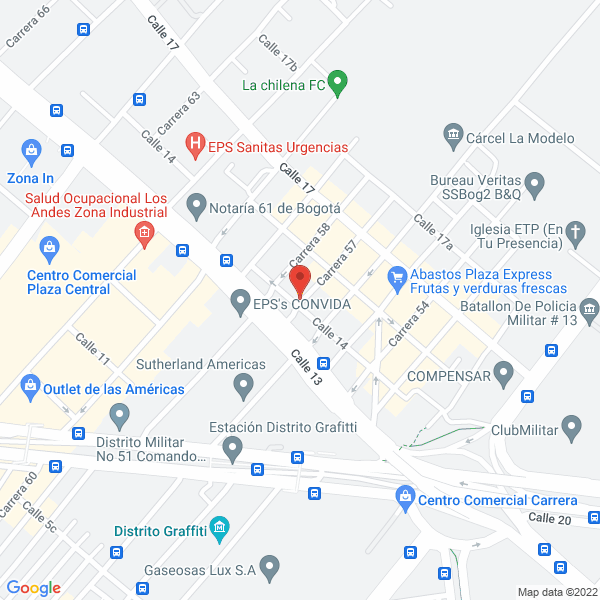 Mapa de Tecni Turbos Ltda